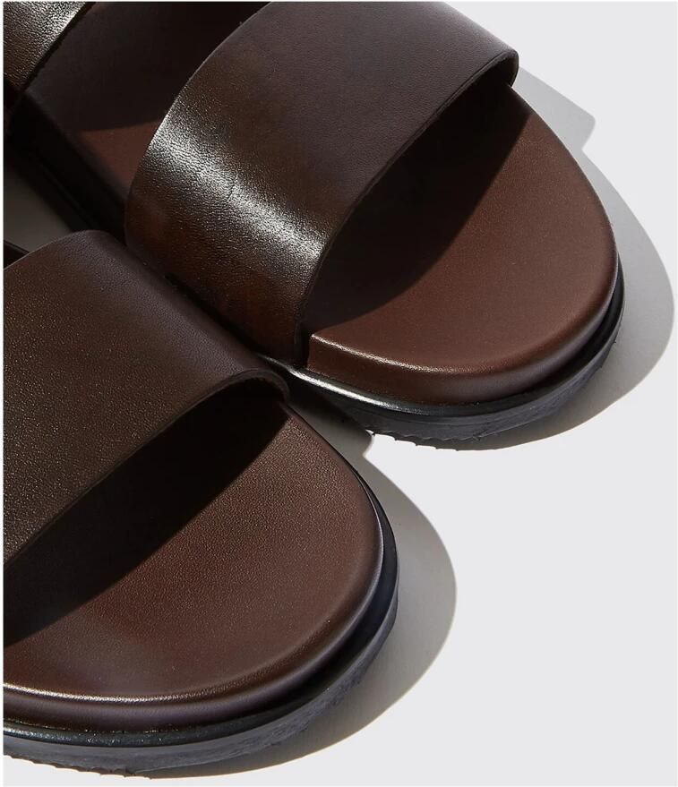 Scarosso Antonio Gesloten Leren Sandalen Bruin Heren