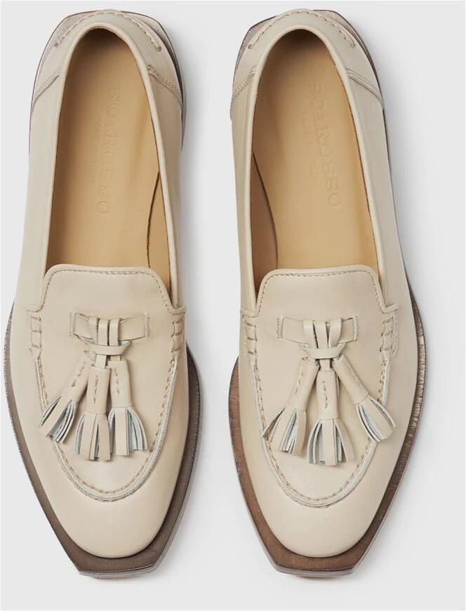 Scarosso Tassel Loafers in kalfsleer Black Dames