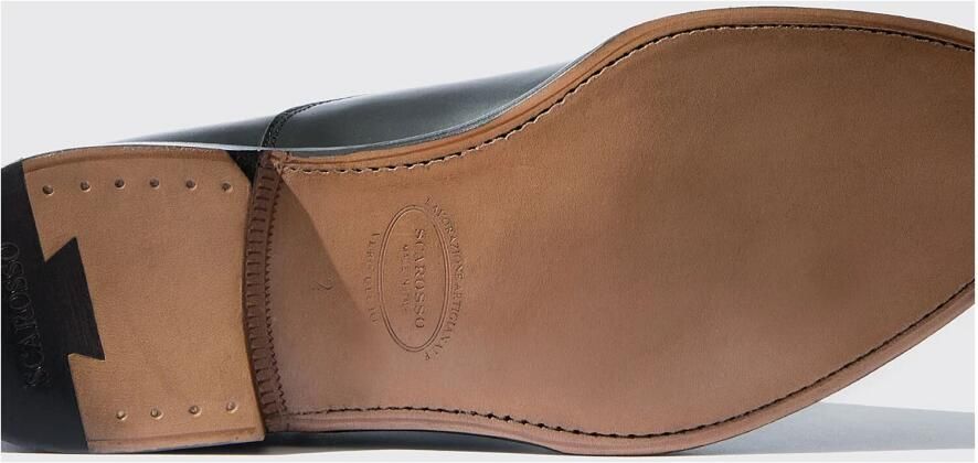 Scarosso Beaumont Zwarte Oxfords Handgemaakte Italiaanse Schoenen Black Heren - Foto 4