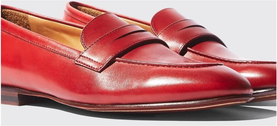 Scarosso Beige Suède Penny Loafers - Foto 5