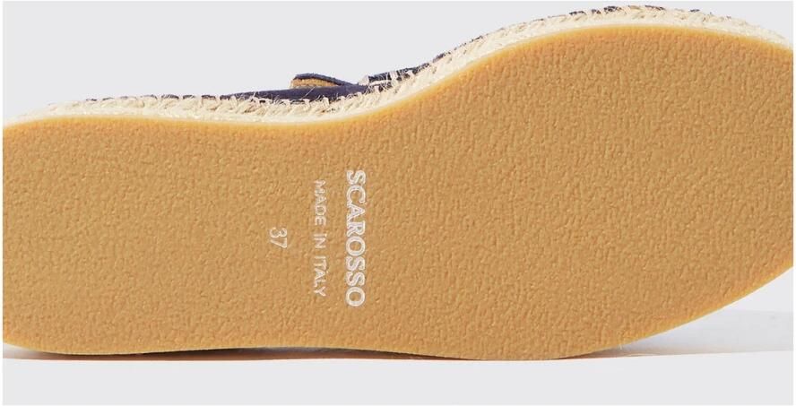Scarosso Blauwe Suède Espadrilles Blue Dames