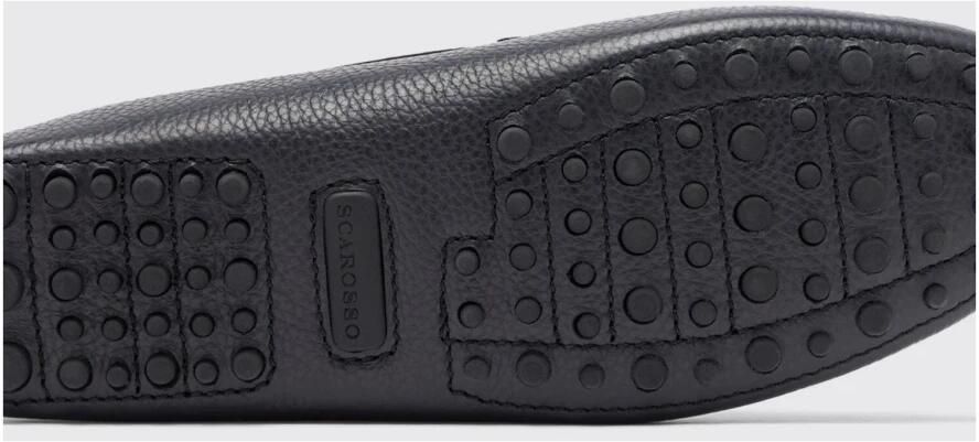 Scarosso Blauwe Leren Rijdersloafers Blue Heren - Foto 2