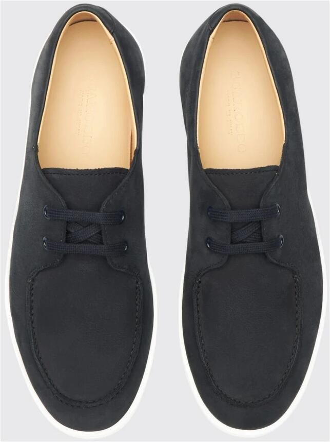 Scarosso Blauwe Nubuck Leren Veterschoenen - Foto 2