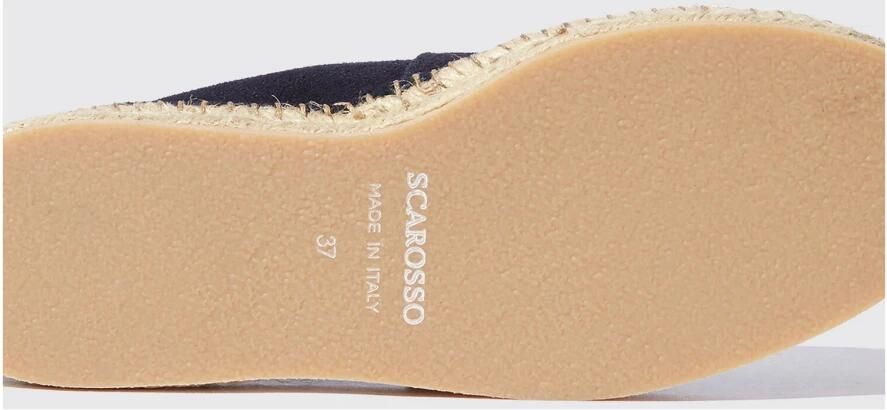 Scarosso Blauwe suède espadrilles