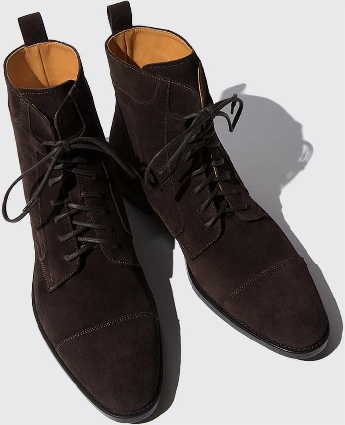 Scarosso Dante Suède Laarzen Bruin Heren - Foto 3