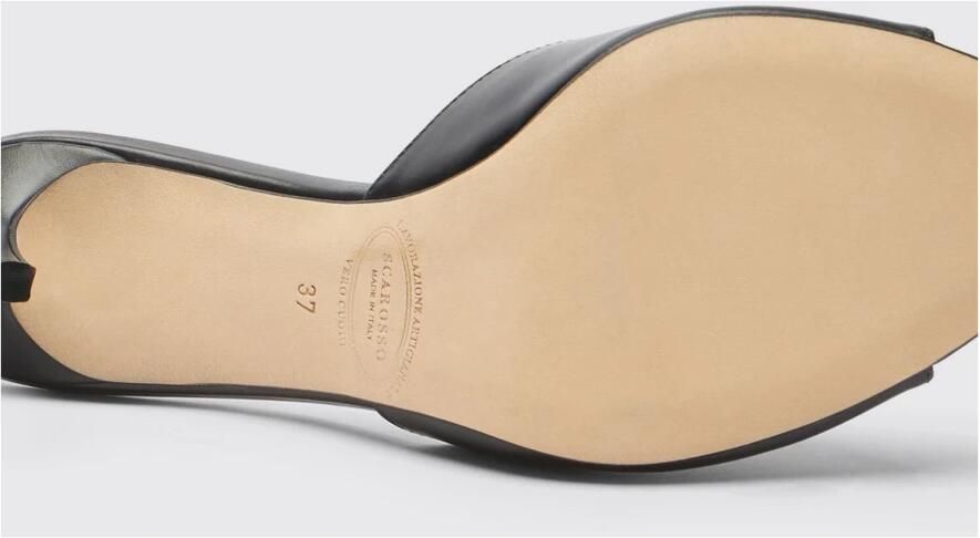 Scarosso Elegante Zwarte Slip-On Muiltjes