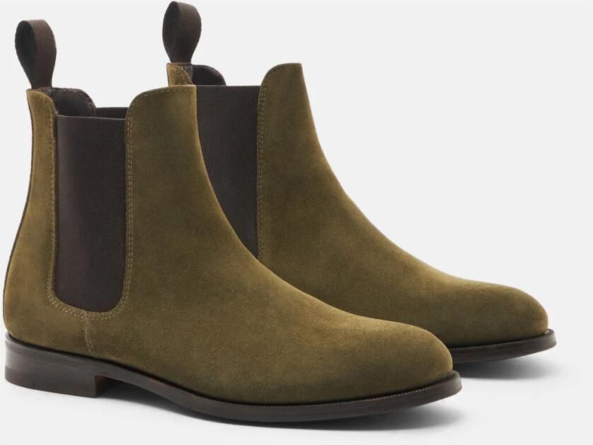 Scarosso Groene Suede Chelsea Laarzen Green Dames - Foto 3