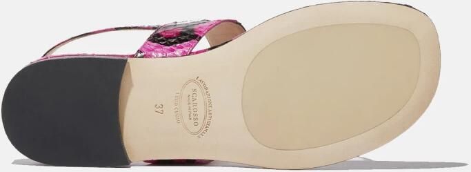 Scarosso Emma Elaphe Platte Sandalen Roze Dames - Foto 3