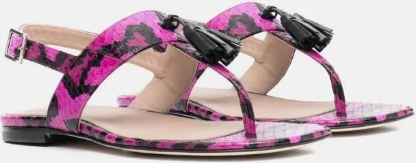 Scarosso Emma Elaphe Platte Sandalen Roze Dames - Foto 4