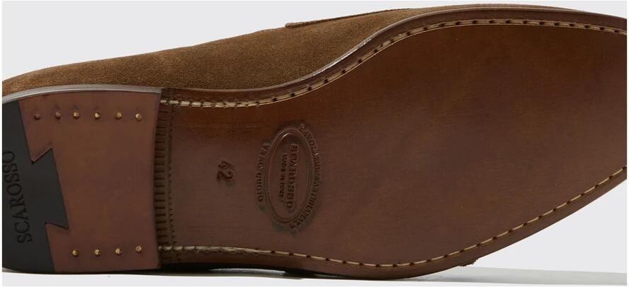 Scarosso Ernesto Tobacco Suede Loafers