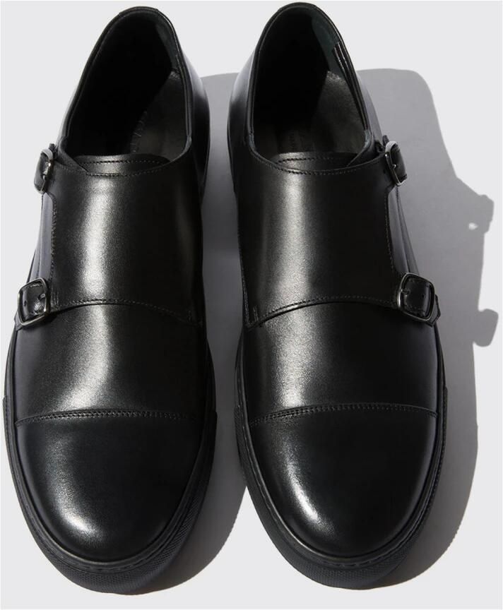 Scarosso Fabio Sneakers Handgemaakte Italiaanse leren schoenen Black Heren