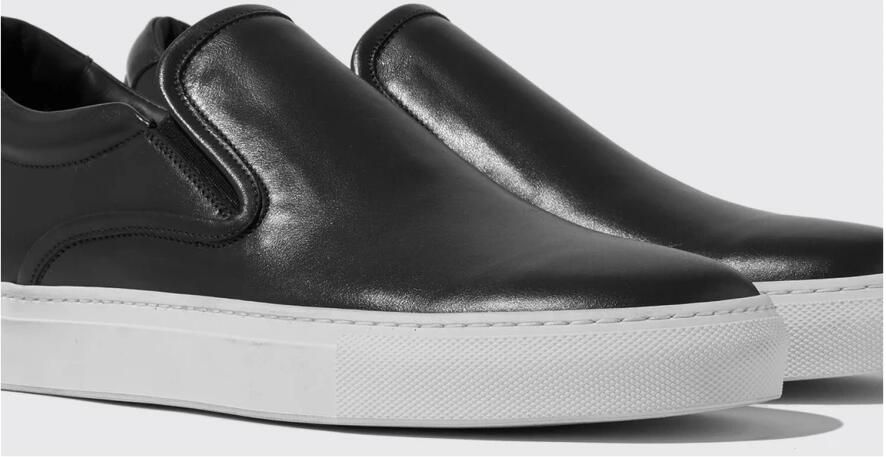 Scarosso Handgemaakte Italiaanse instappers Black Heren