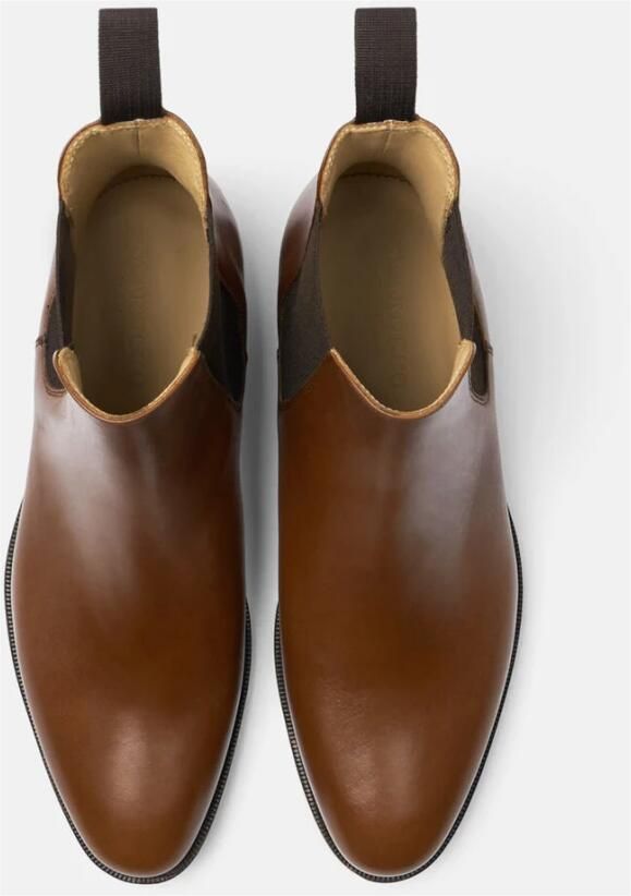 Scarosso Handgemaakte Donkerbruine Suède Chelsea Boots Black Heren - Foto 2