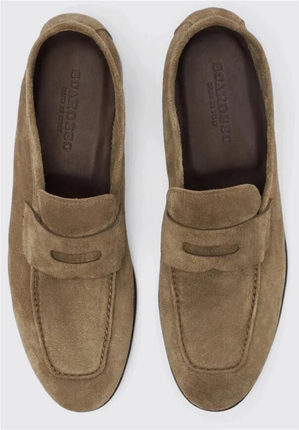 Scarosso Grijze Suède Penny Loafers - Foto 2