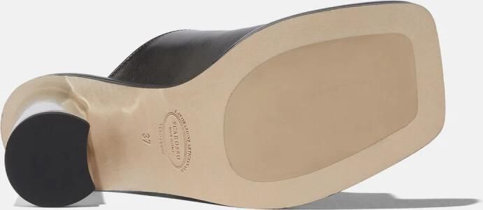 Scarosso Gwen Mules Handgemaakte Italiaanse leren sandalen Black Dames - Foto 3