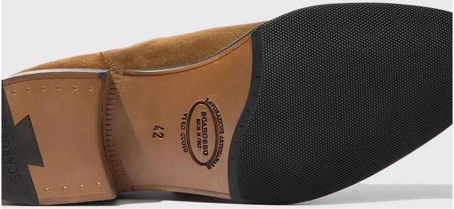 Scarosso Handgemaakte Tabacco Suede Chelsea Laarzen Bruin Heren - Foto 2