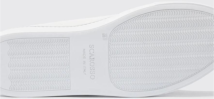 Scarosso Handgemaakte Ugo Sneakers in wit kalfsleer White Heren