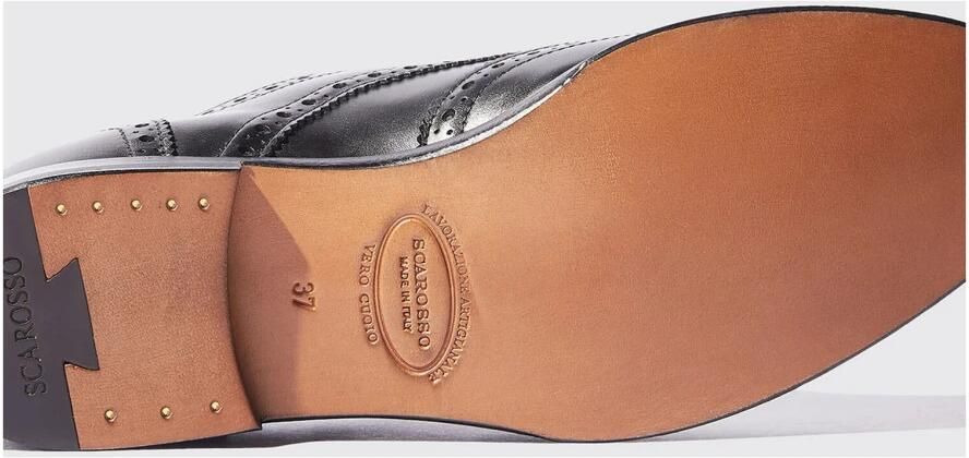 Scarosso Handgemaakte Wing-Tip Monniksriemschoenen