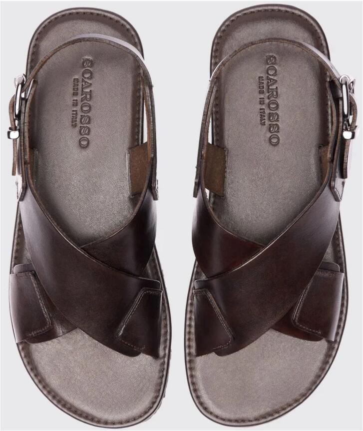 Scarosso Italiaanse leren sandalen - Foto 2