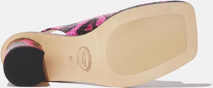 Scarosso Jill Elaphe Hoge Hak Sandalen Roze Dames