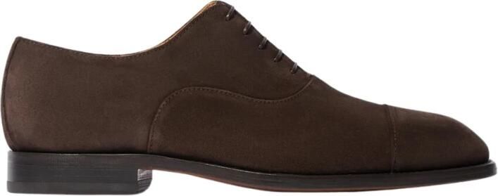 Scarosso Klassieke Bruine Suède Oxford Schoen