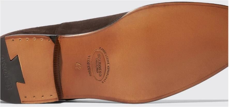 Scarosso Klassieke Bruine Suède Oxford Schoen