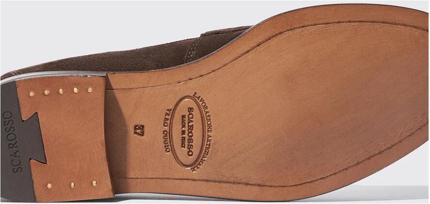 Scarosso Klassieke Bruine Suède Penny Loafer