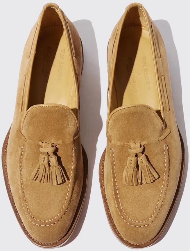 Scarosso William Loafers Klassieke Tassel Loafer in Lichtbruin Beige Heren