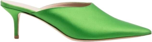 Scarosso Laura Green Zijden Hakmuiltje Green Dames