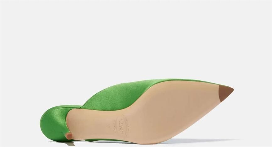 Scarosso Laura Green Zijden Hakmuiltje Green Dames - Foto 3