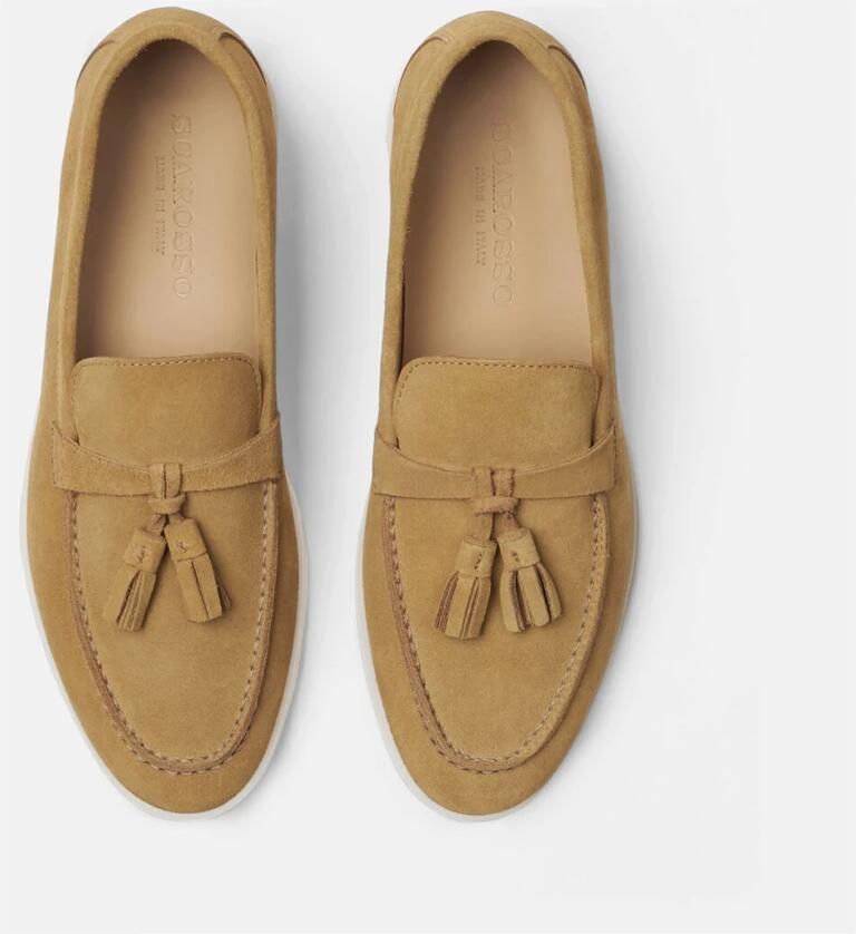 Scarosso Beige Leandra Suède Loafers Beige Dames - Foto 2