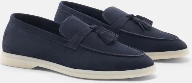 Scarosso Leandra Blu Scamosciata Handgemaakte Italiaanse mocassins Blue Dames - Foto 3