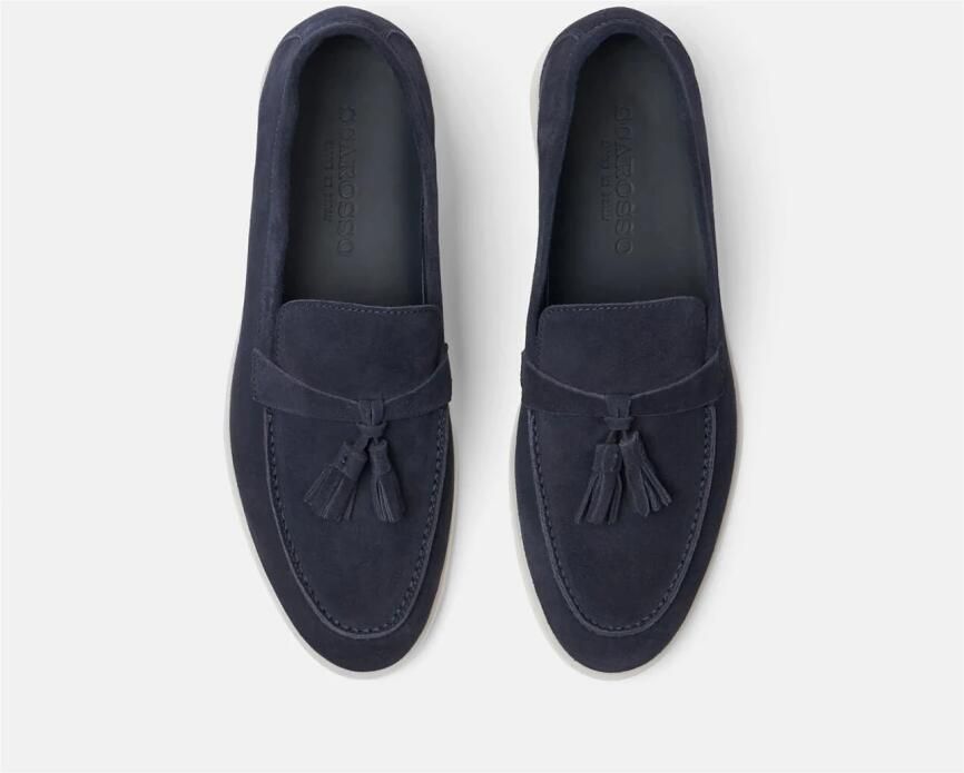 Scarosso Leandra Blu Scamosciata Handgemaakte Italiaanse mocassins Blue Dames - Foto 2