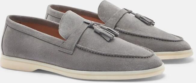 Scarosso Leandro Grijze Suède Loafers Gray Heren - Foto 3