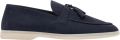 Scarosso Blauwe Suède Loafers voor Mannen Blue Heren - Blauw
