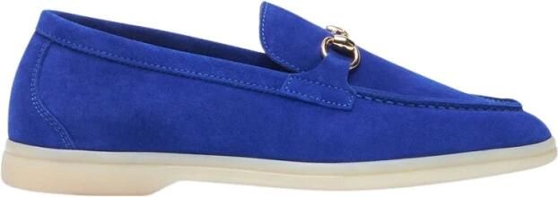 Scarosso Lilia Electric Blue Suede Loafers