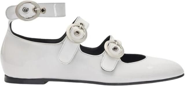 Scarosso Linda II White Patent Ballerina's
