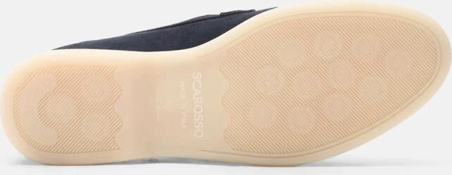Scarosso Blauwe Suède Loafers Blue Dames - Foto 4