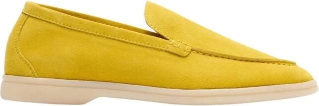 Scarosso Gele Suède Loafers voor Vrouwen Yellow Dames