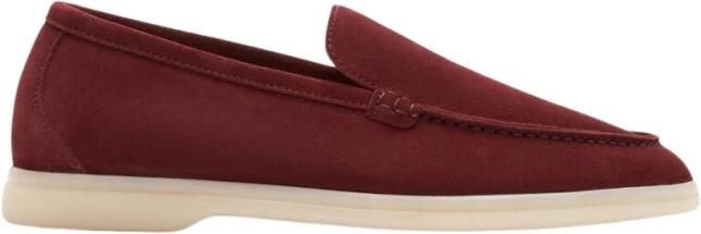 Scarosso Ludovica Loafers Handgemaakte Italiaanse suède schoenen Red Dames