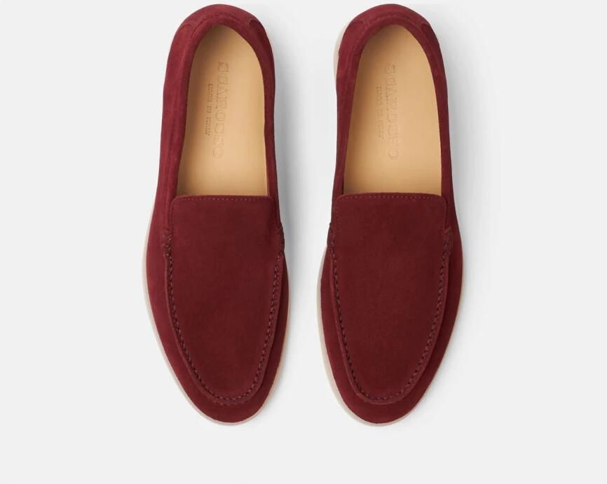 Scarosso Ludovica Loafers Handgemaakte Italiaanse suède schoenen Red Dames - Foto 2
