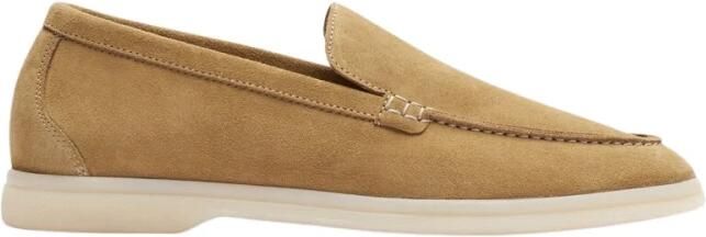Scarosso Ludovica Suède Loafers Beige Dames