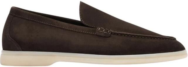 Scarosso Donkerbruine Suède Loafers Brown Dames