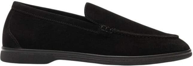 Scarosso Zwarte Suède Ludovica Moccasin Black Dames
