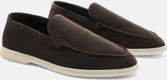Scarosso Ludovico Suede Loafers Handgemaakte Italiaanse casual-chique schoenen Brown Heren - Foto 3