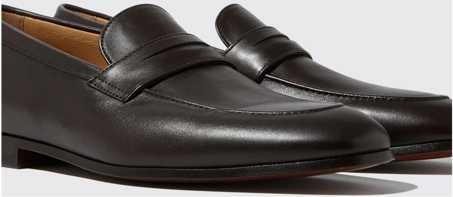 Scarosso Marzio Loafers: Handgemaakte Italiaanse Penny Loafers Brown Heren