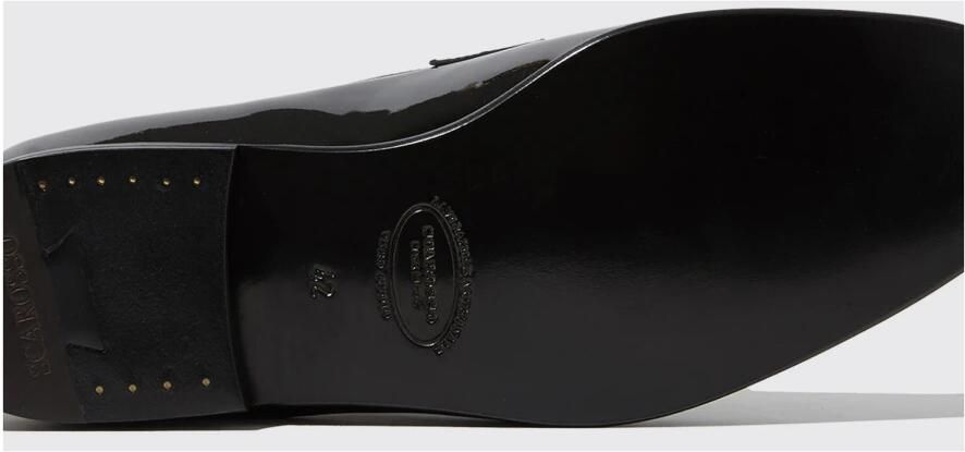Scarosso Marzio Loafers: Handgemaakte Italiaanse Penny Loafers Black Heren - Foto 5