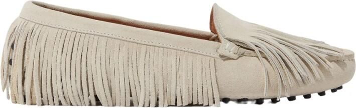 Scarosso Maya Penny Driving Loafers met Franjes