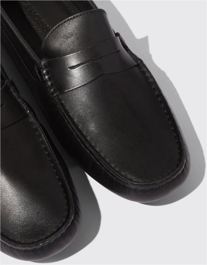 Scarosso Michael Loafers Handgemaakte Italiaanse rijdschoenen Black Heren
