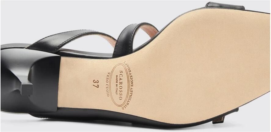 Scarosso Mule Sandalen met Vierkant Design